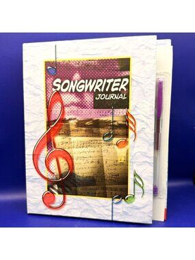 Scholastic Tangerine Press Songwriter Guided Journal 2002 Music Notebook w/Pen